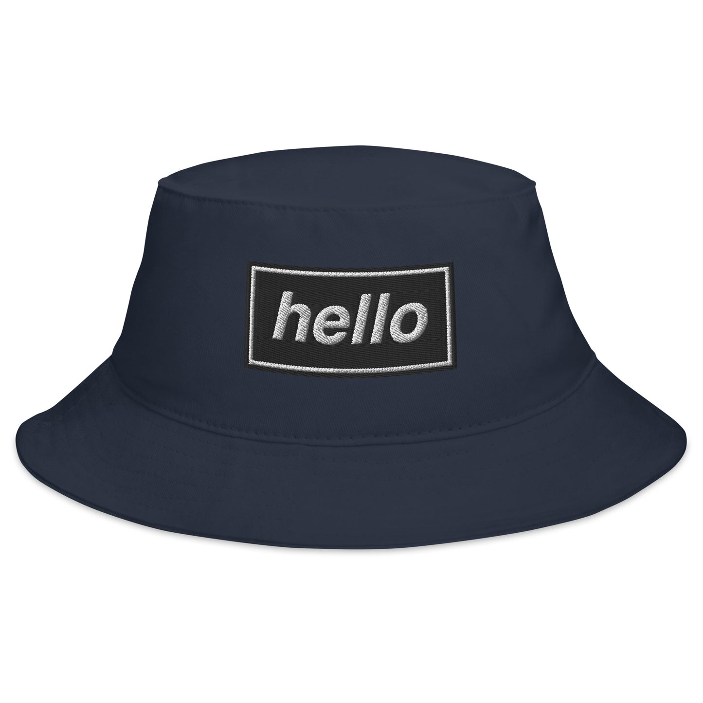 Hello Oasis Bucket Hat in navy for the Live in '25 Concert Tour with Noel and Liam Gallagher