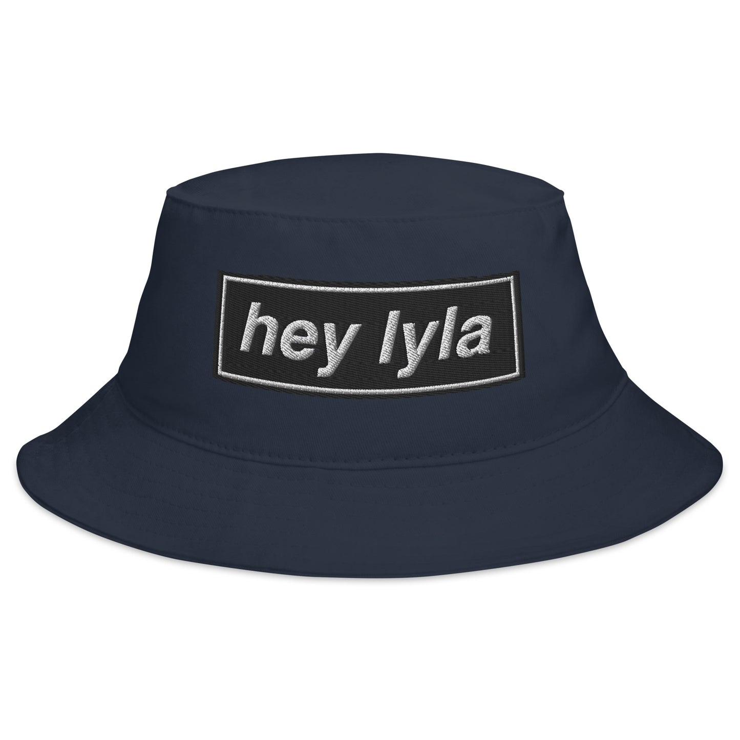 Hey Lyla Oasis Bucket Hat in navy for the Live in '25 Concert with Noel and Liam Gallagher