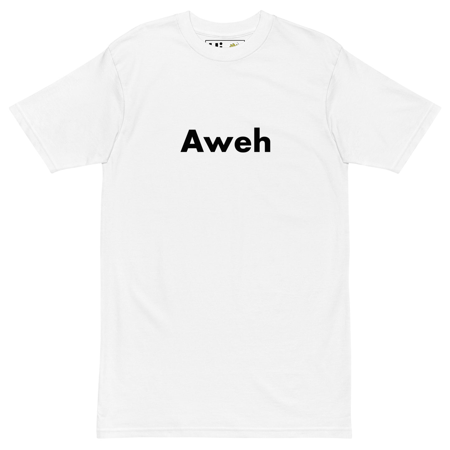 Hi Aweh South African Greeting t shirt in white