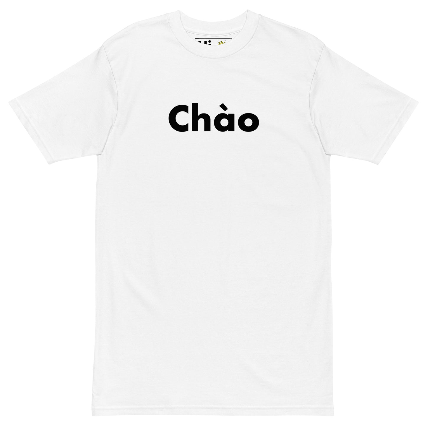 Hi Chào Vietnamese Greeting T Shirt in white