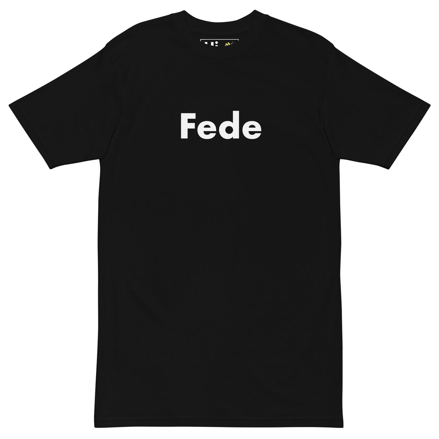 Hi Fede South African greeting t shirt in black