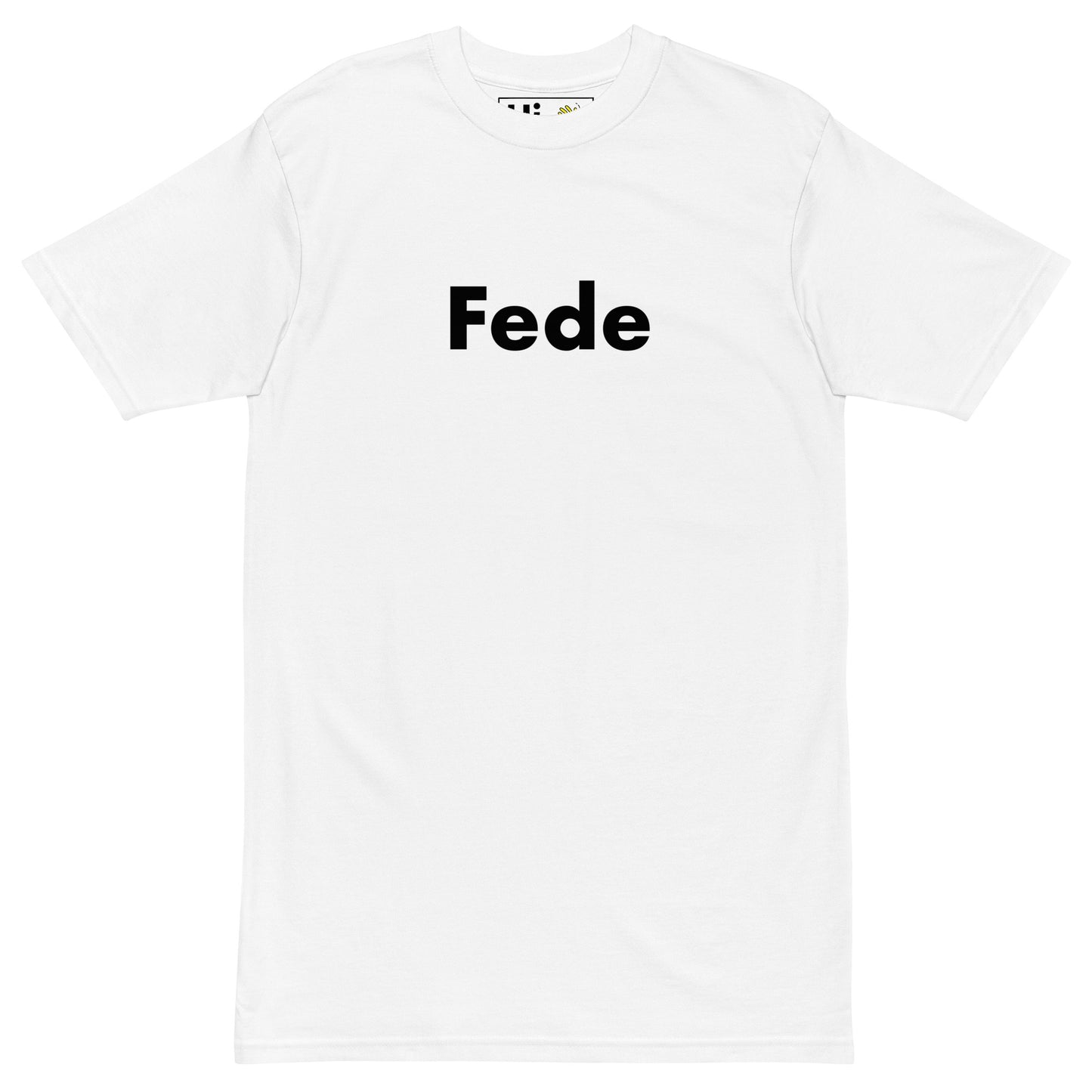 Hi Fede South African greeting t shirt in white