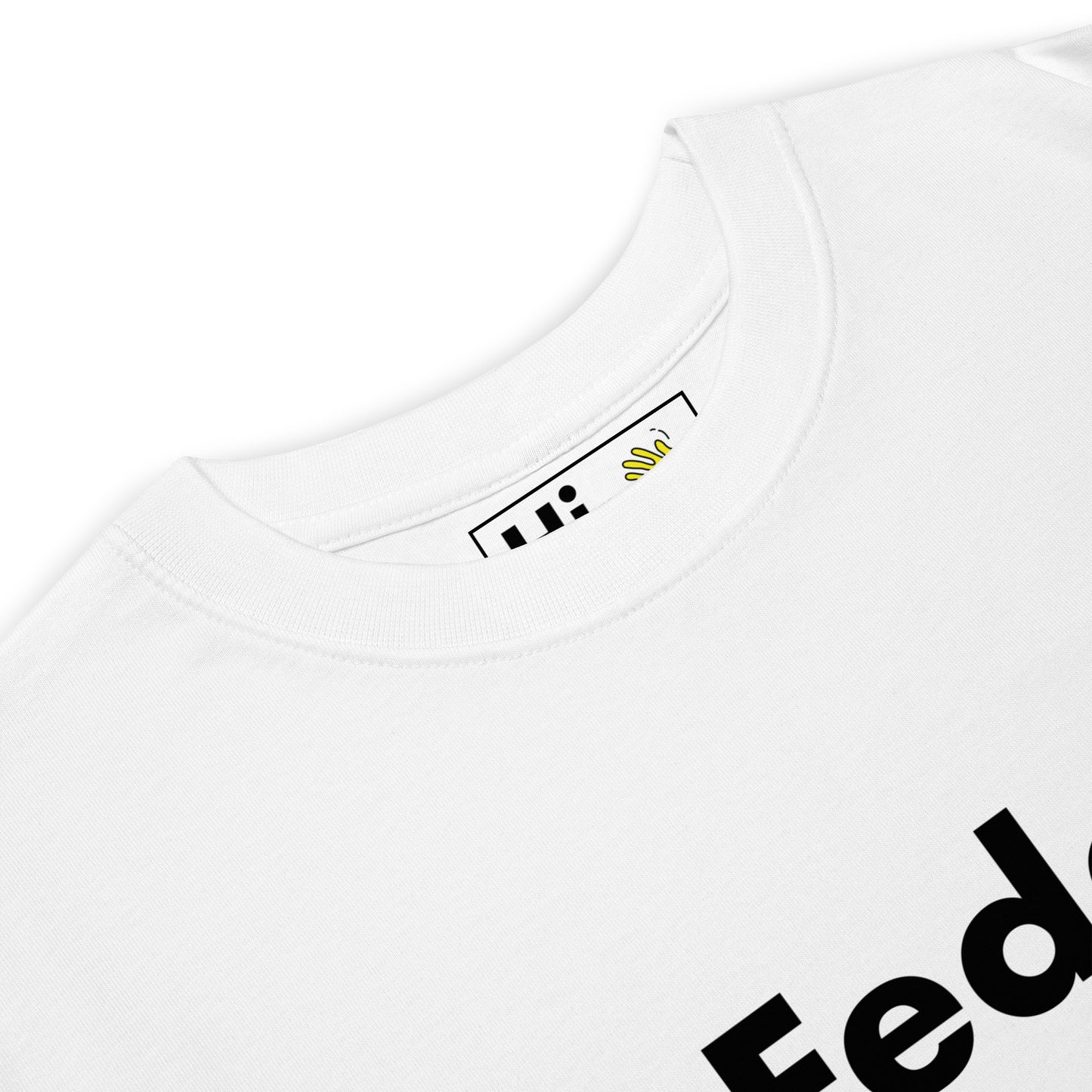 Hi Fede South African greeting t shirt in white front