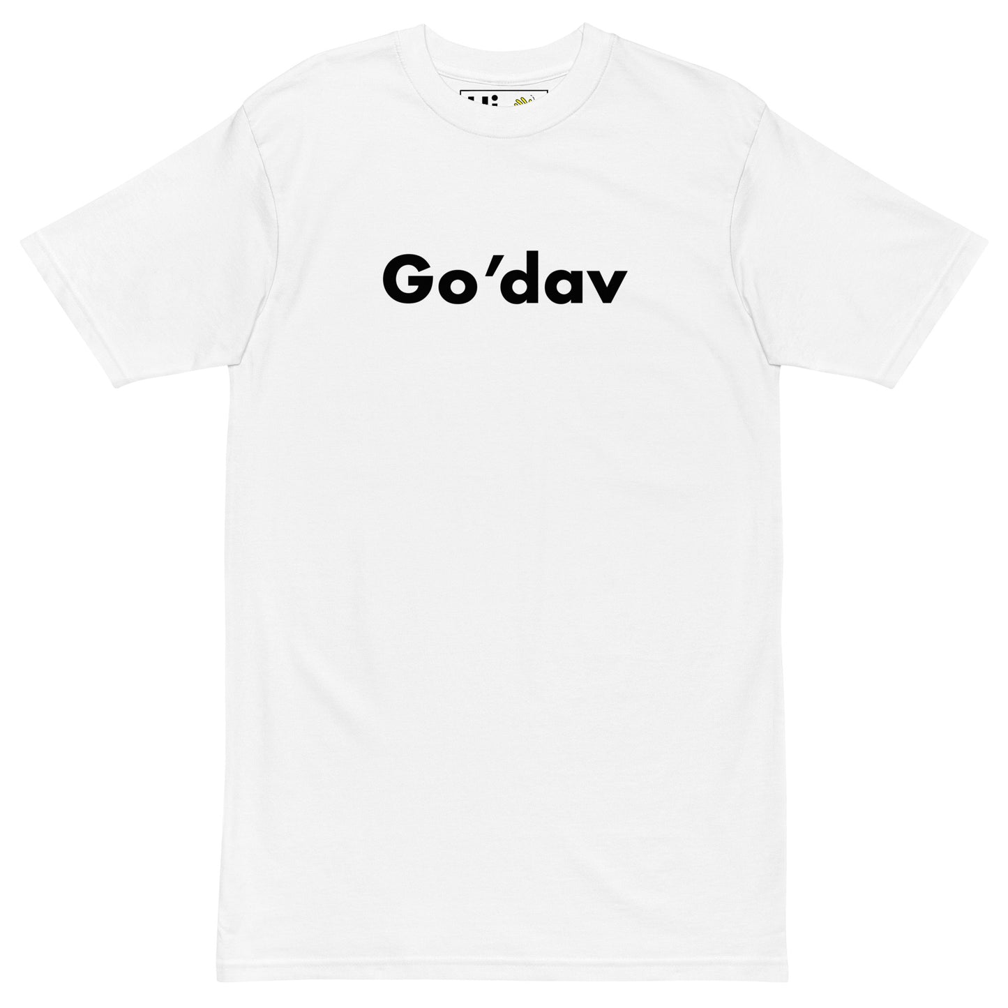 Hi Go’dav Danish greeting t shirt in white
