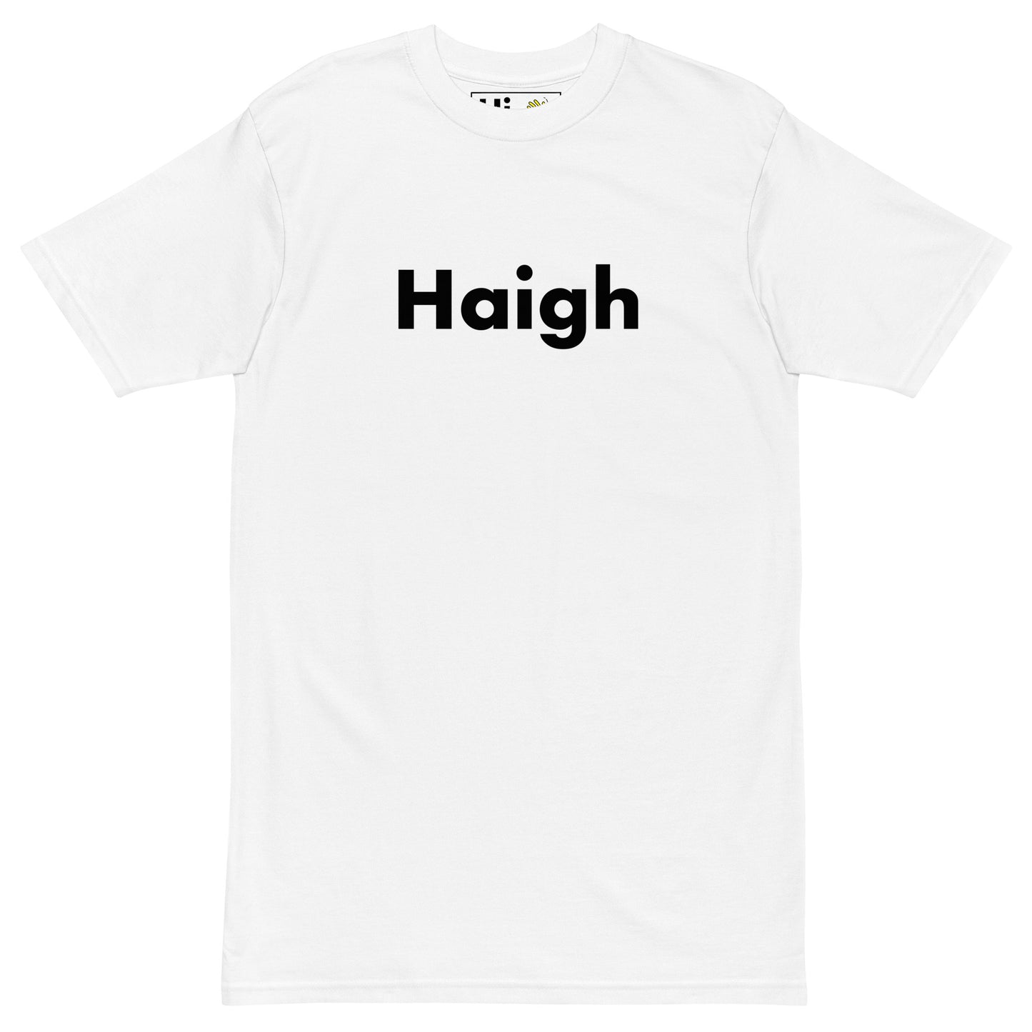 Hi Haigh Irish Greeting T shirt in white