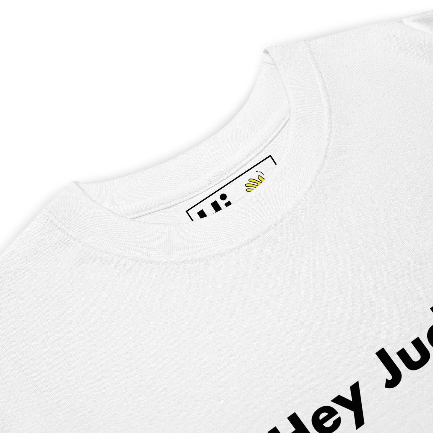 Hi Hey Jude The Beatles Greet Tee shirt in white front detail