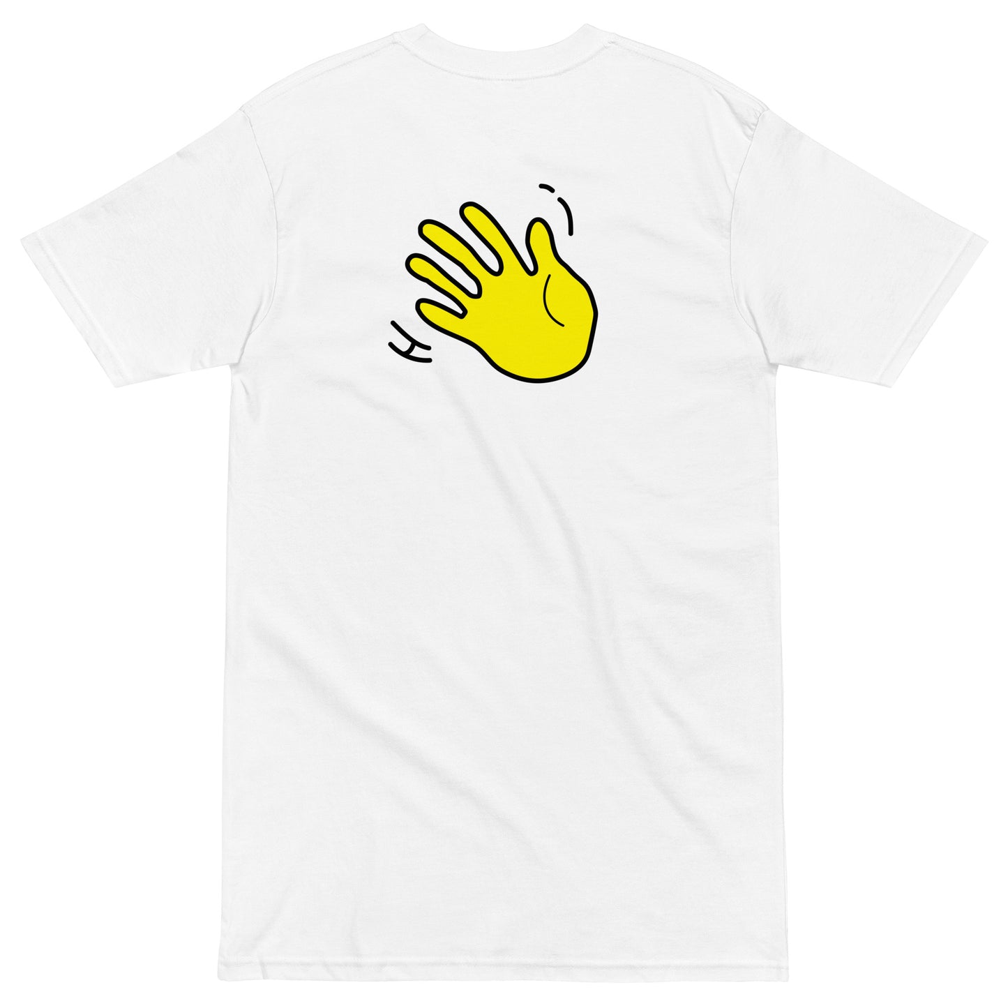 Hi Hey there buttercup tee in white back
