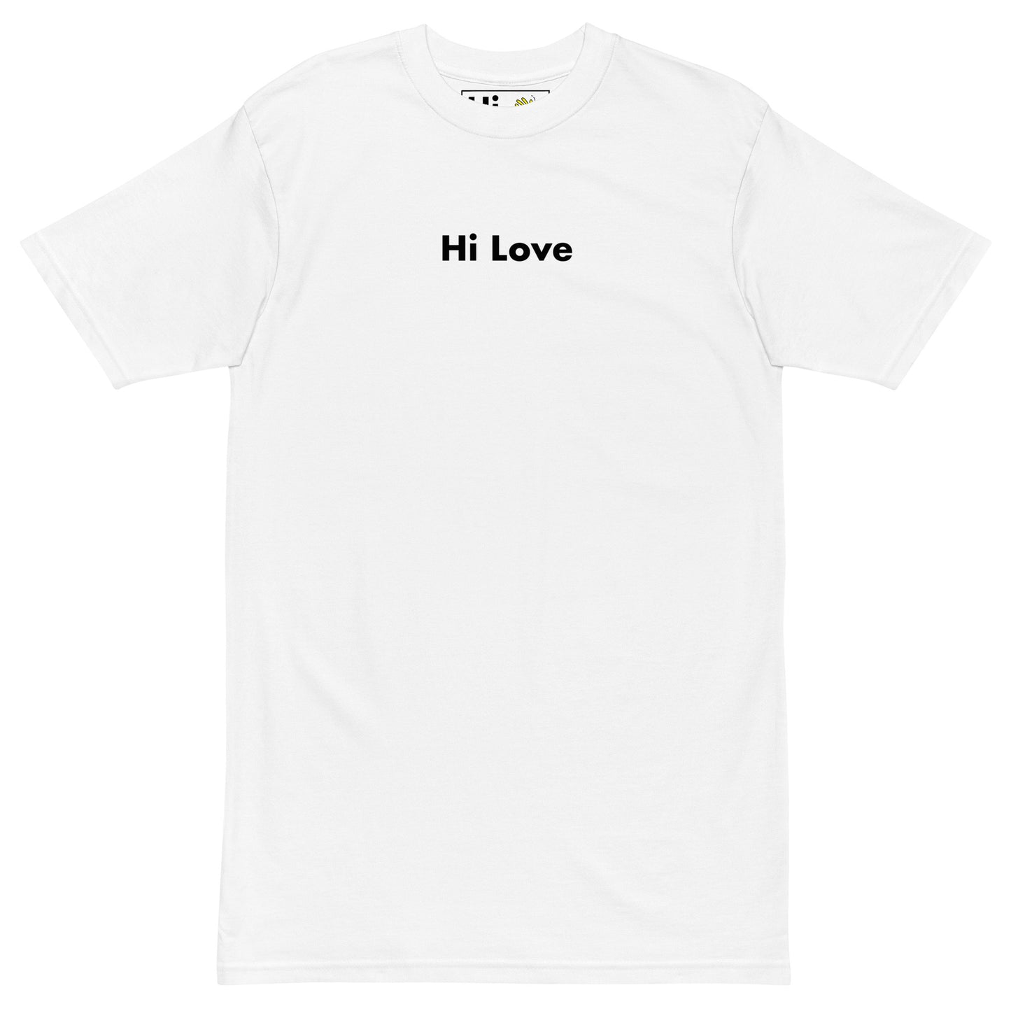 Hi Hi Love Greet Tee in white