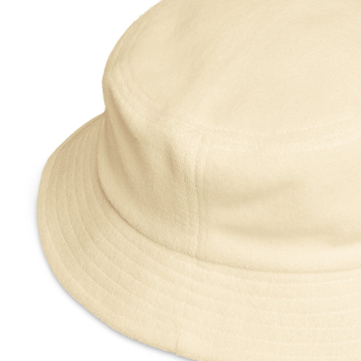 Hola Fuzzy Bucket Hat in yellow by Hi 👋 Happy interactions