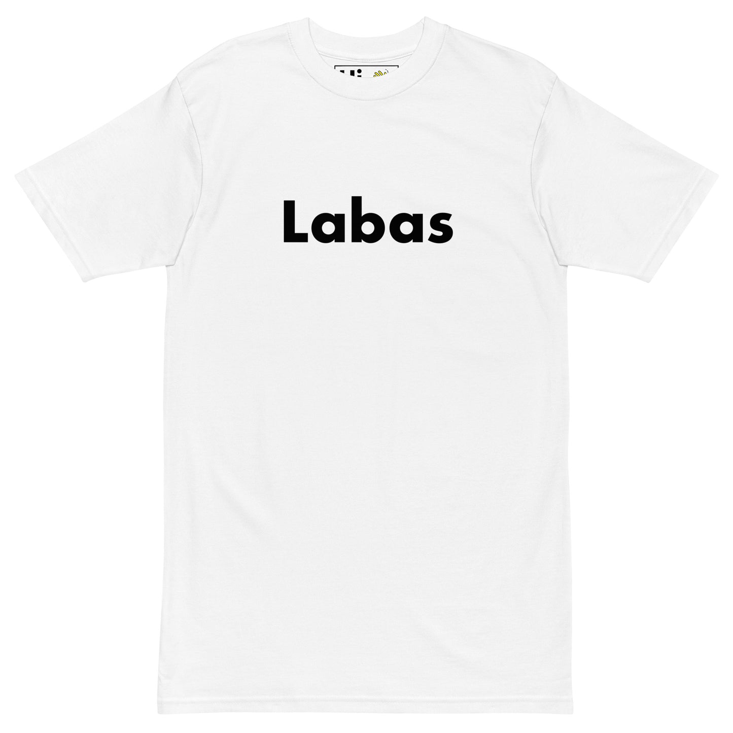 Hi Labas Lithuanian Greeting T shirt in white