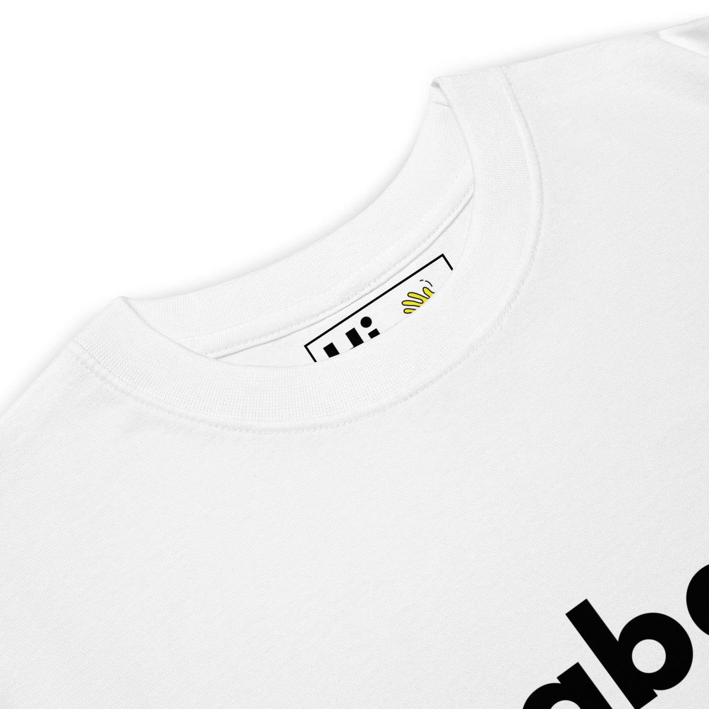 Hi Labas Lithuanian Greeting T shirt in white front detail