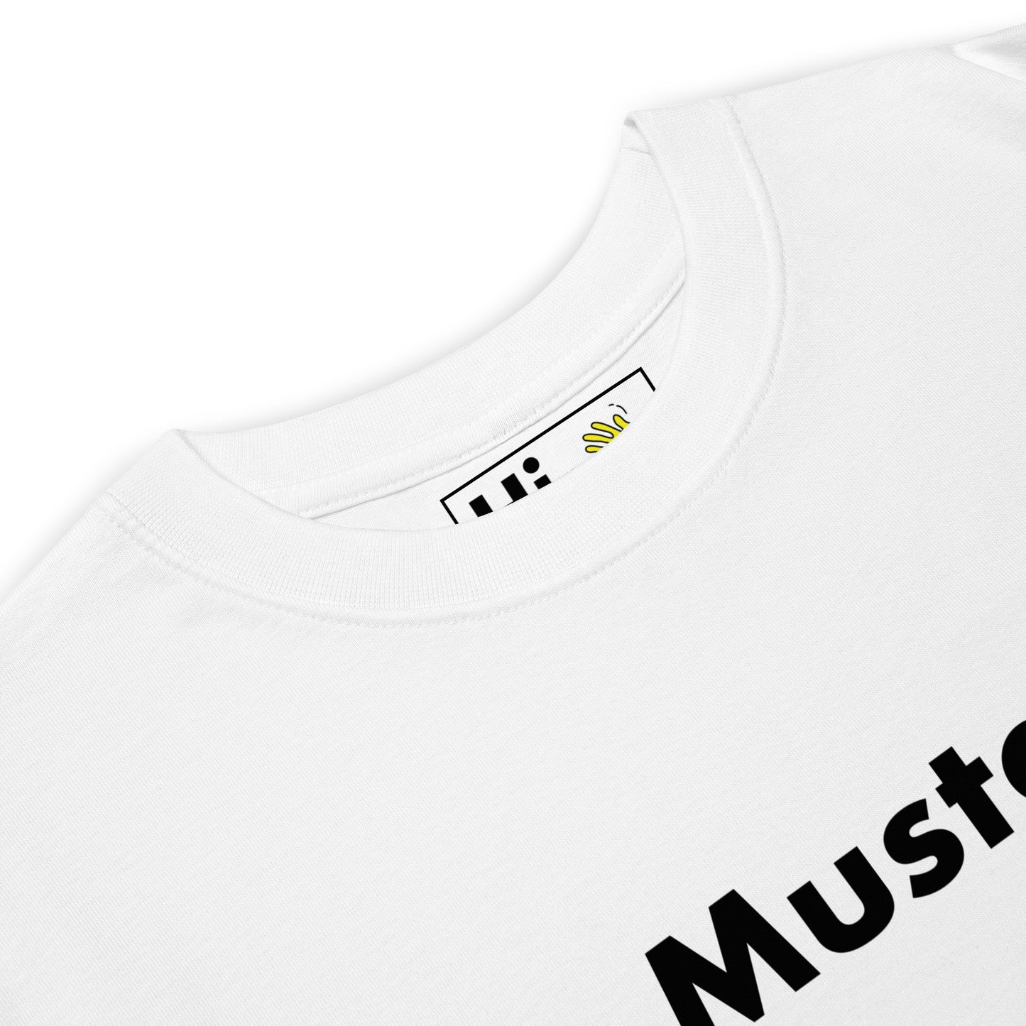 Hi Musta Filipino Greeting T shirt in white front detail