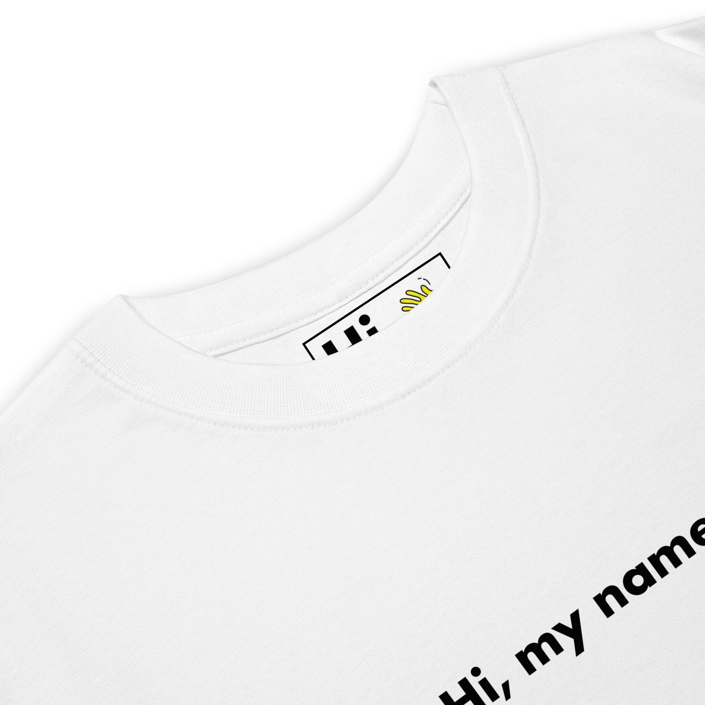Hi my name is Eminem Happy interactions Tee Shirt in white