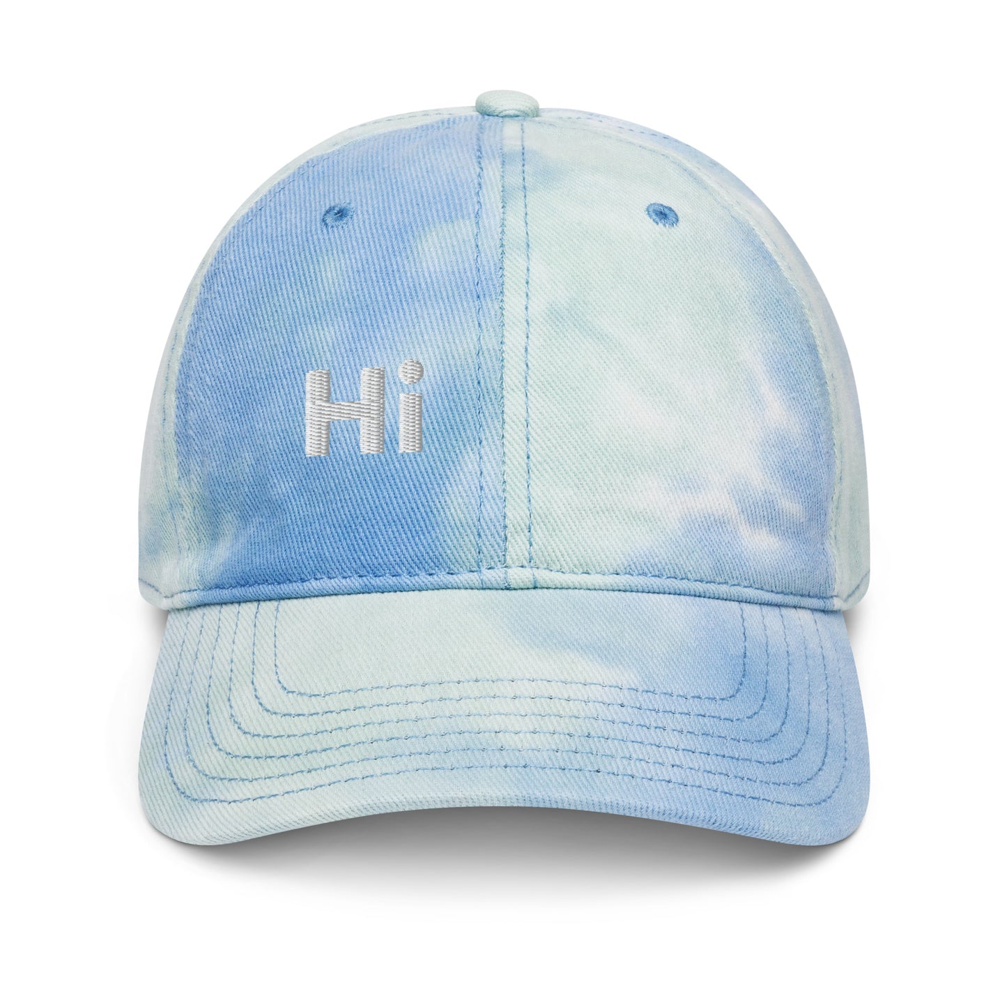 Hi Ciao Tie Dye Sky Hat front