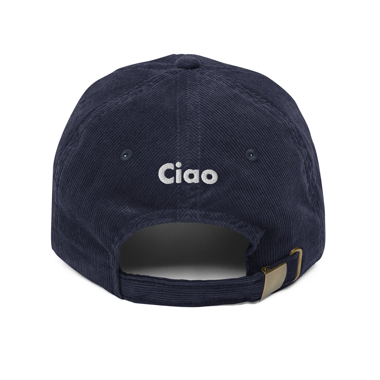 Hi Ciao Vintage Corduroy Hat in navy back