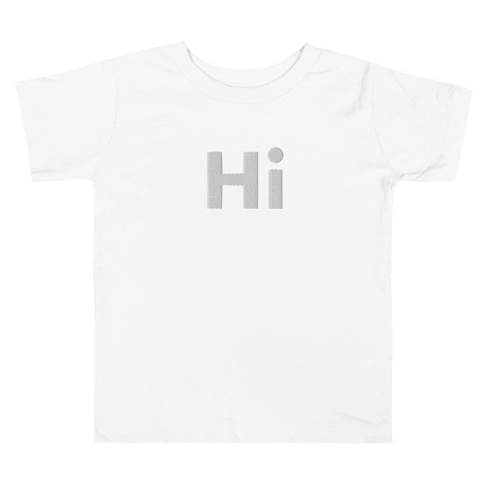 Hi Toddler Tee Shirt in White