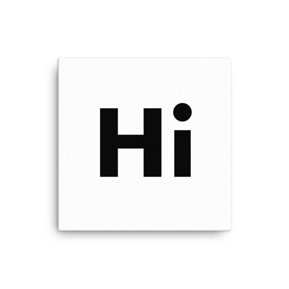 Hi Wall Art Canvas