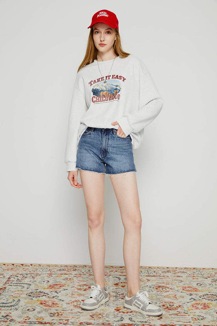 High Rise Denim Shorts HJ167 [FINAL SALE]