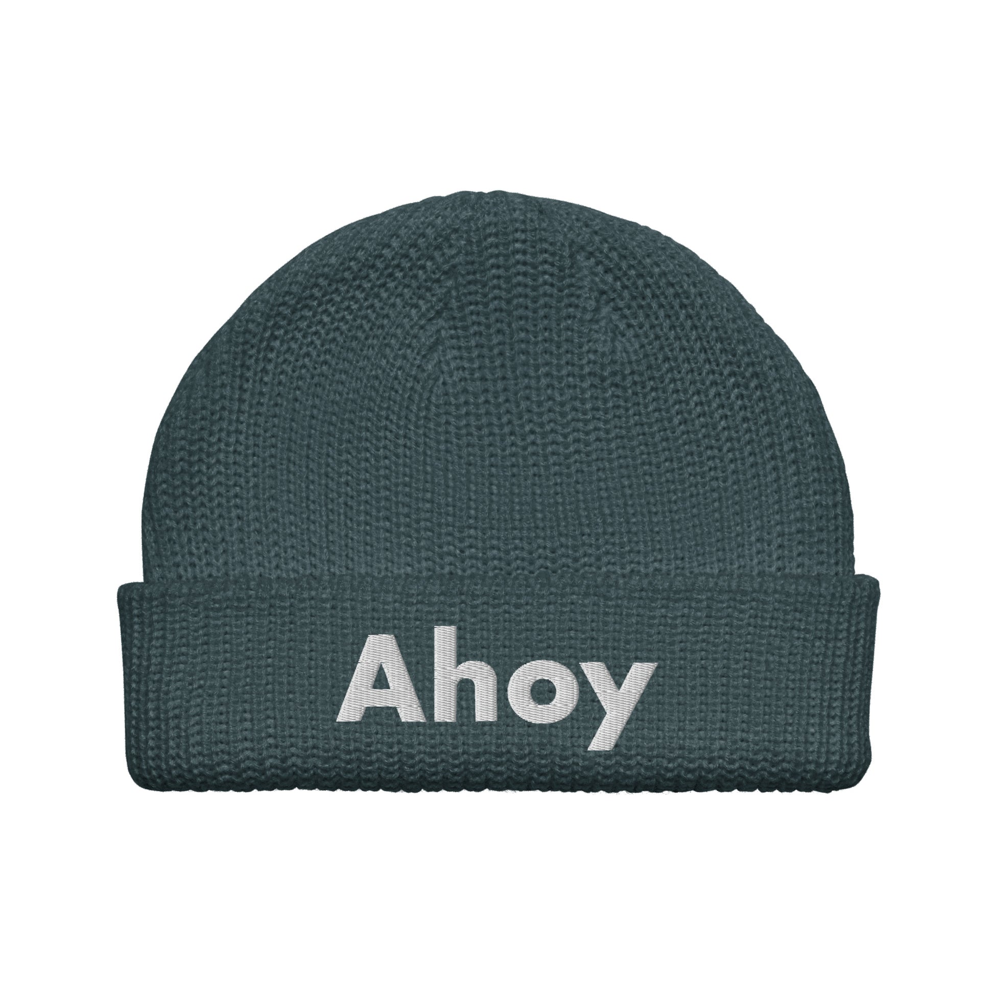 Ahoy Fisherman Beanie Blue