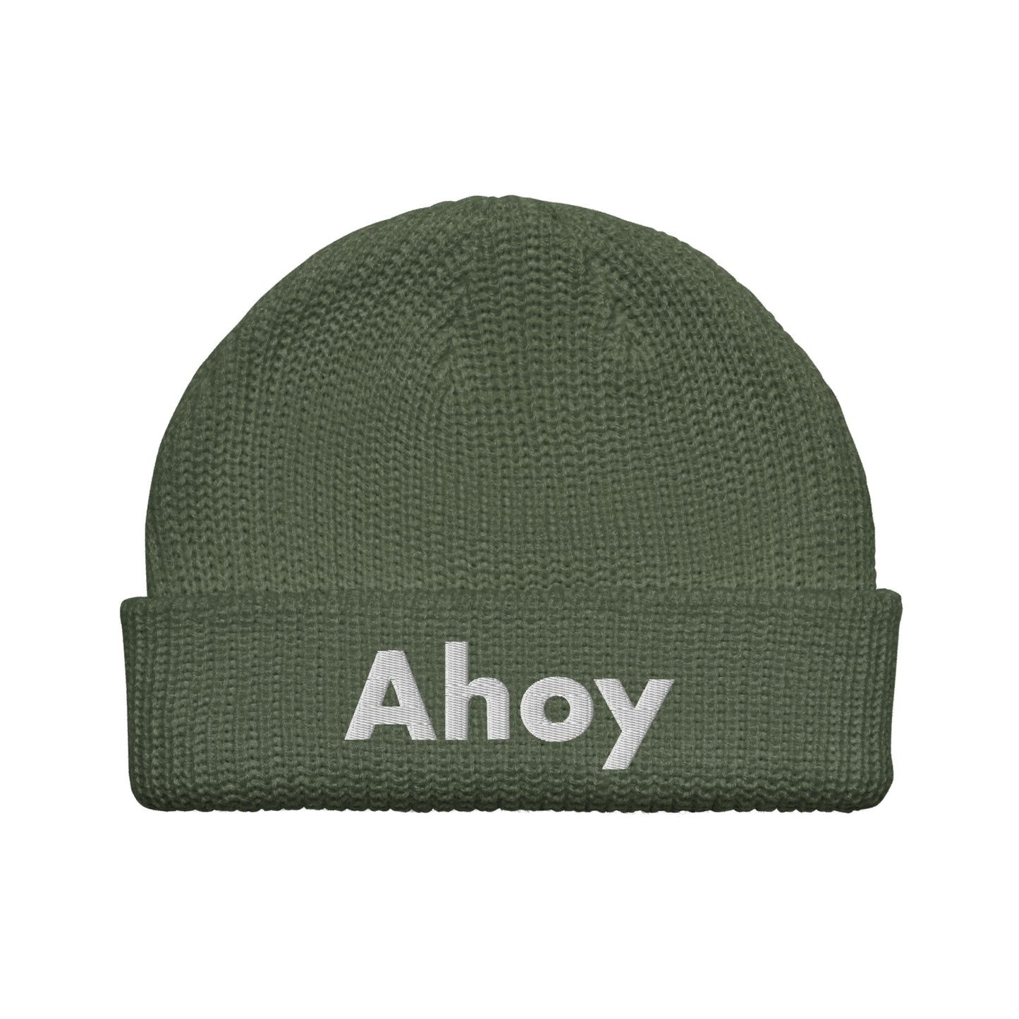 Ahoy Fisherman Beanie cypress front