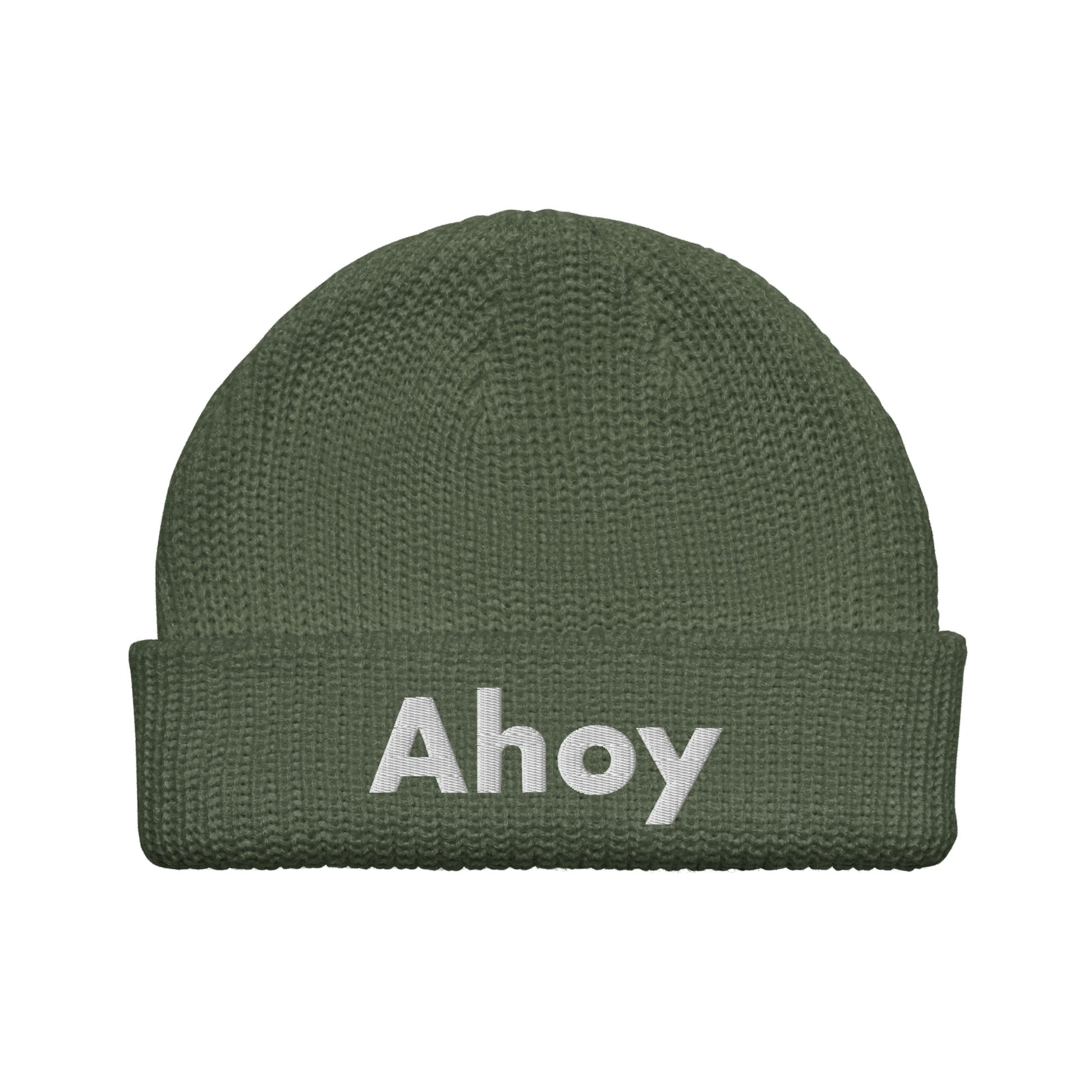 Ahoy Fisherman Beanie cypress front