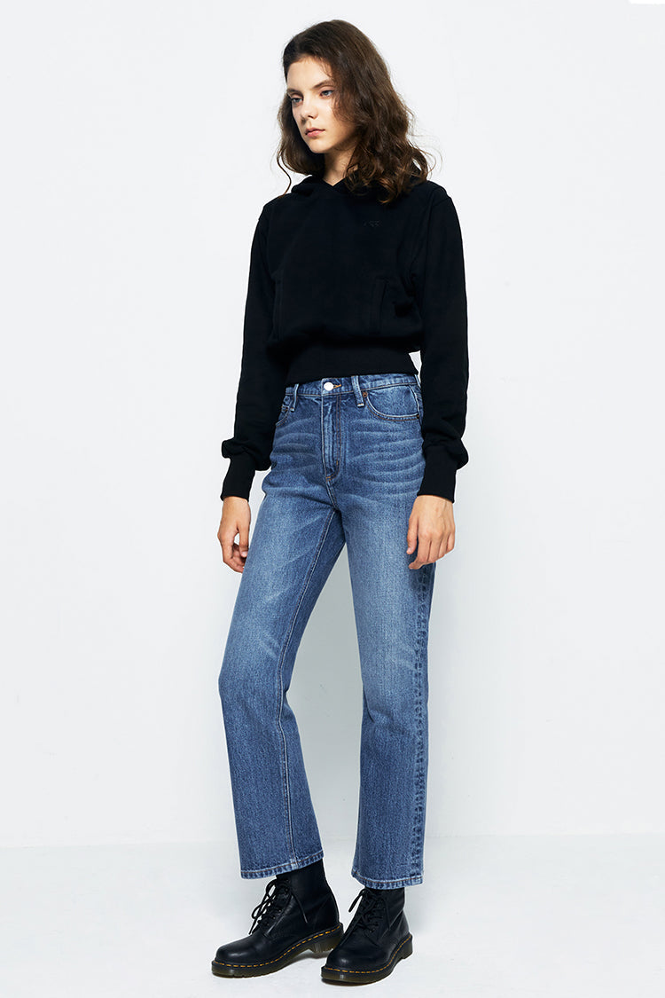 Activity Grrrl High Rise Kick Crop Jeans HJ017 [FINAL SALE]