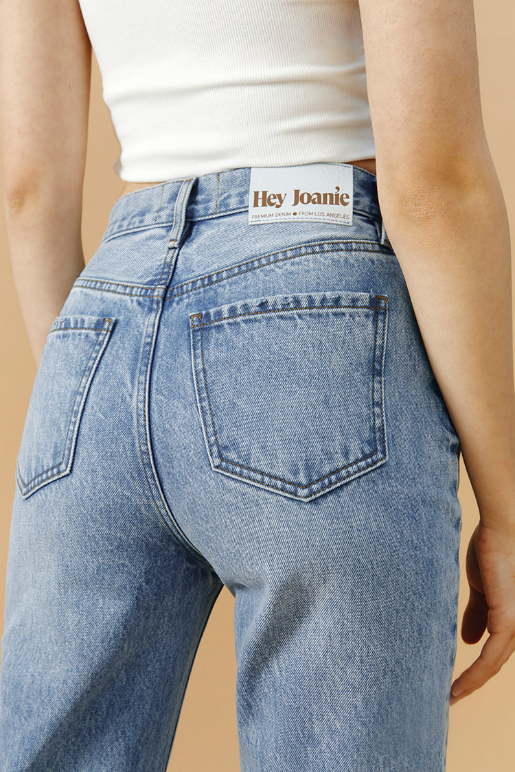 Manhattan High Rise Straight Ankle Jeans HJ160