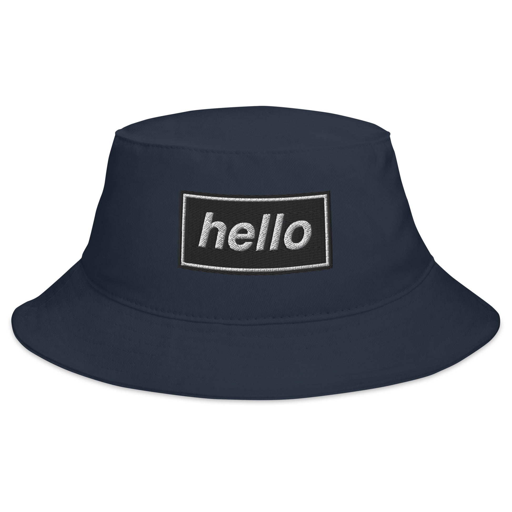 Hello Oasis Bucket Hat in navy for the Live in '25 Concert Tour with Noel and Liam Gallagher