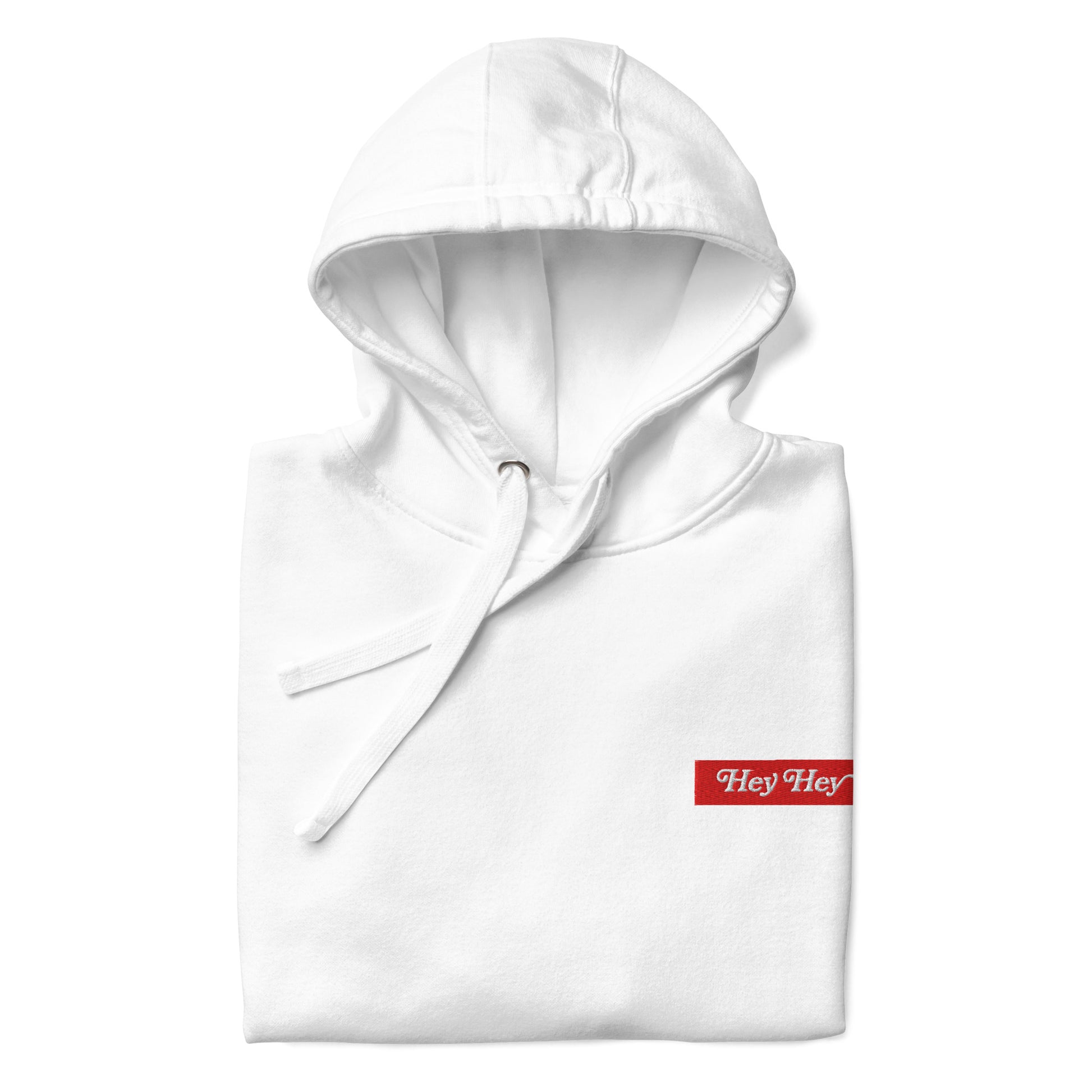 Hey Hey In Michigan We Say Hi Hoodie white detail