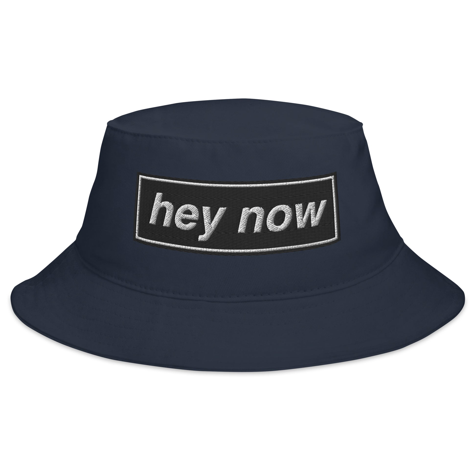 Hey now Oasis Bucket Hat in navy for the Live In '25 Concert with Noel and Liam Gallagher