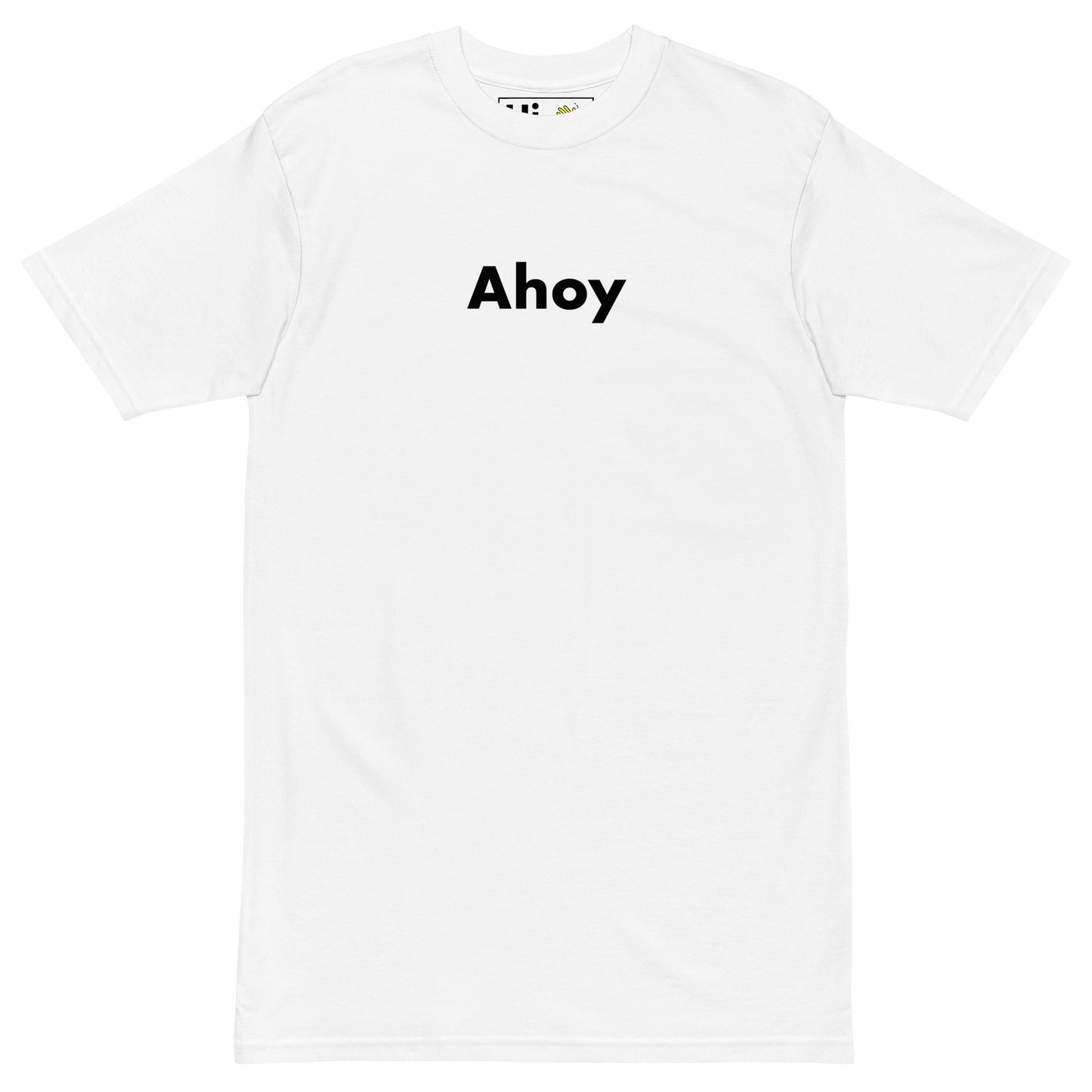 Hi Ahoy T shirt in white front