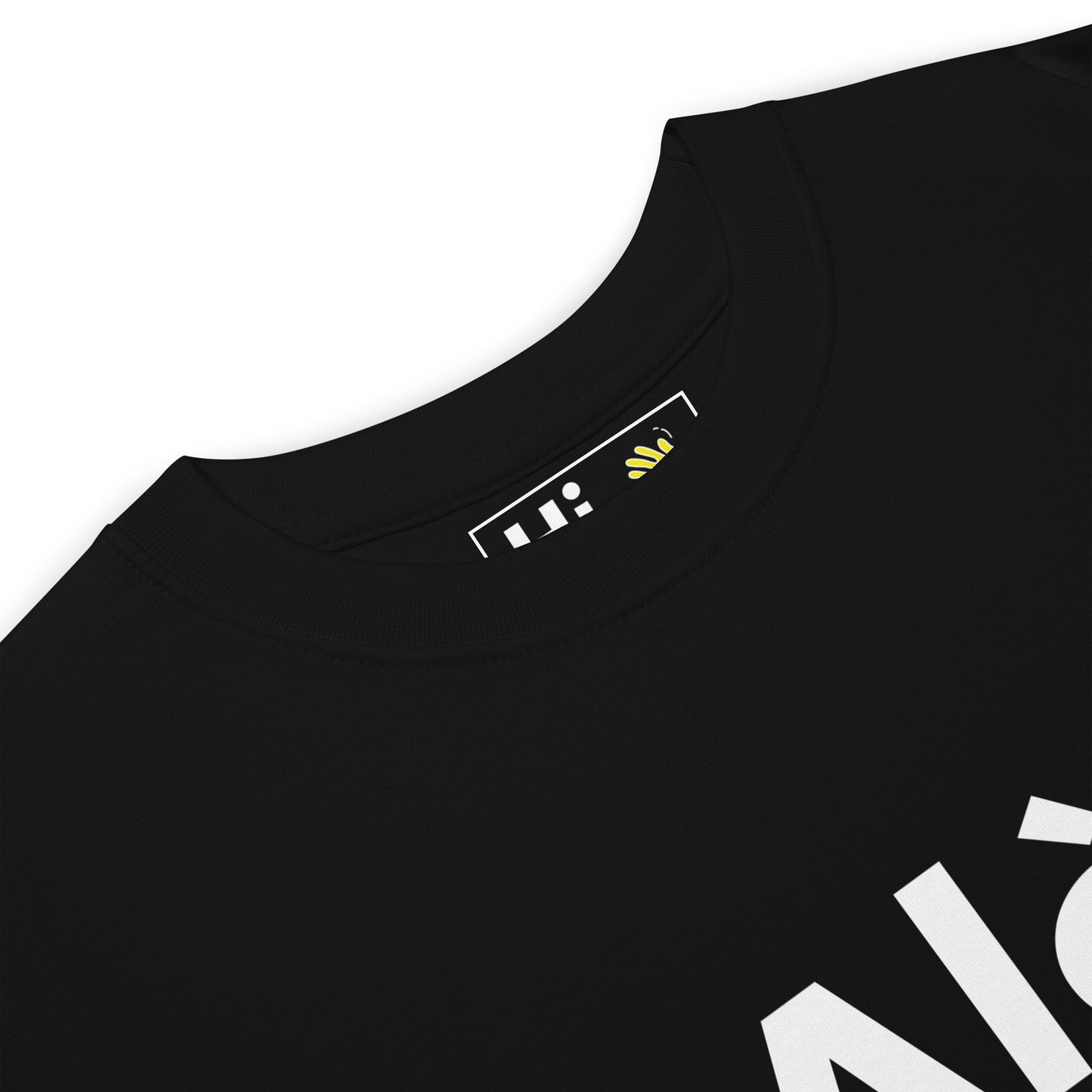 Hi Alò Haitian Creole Greeting T shirt in black front