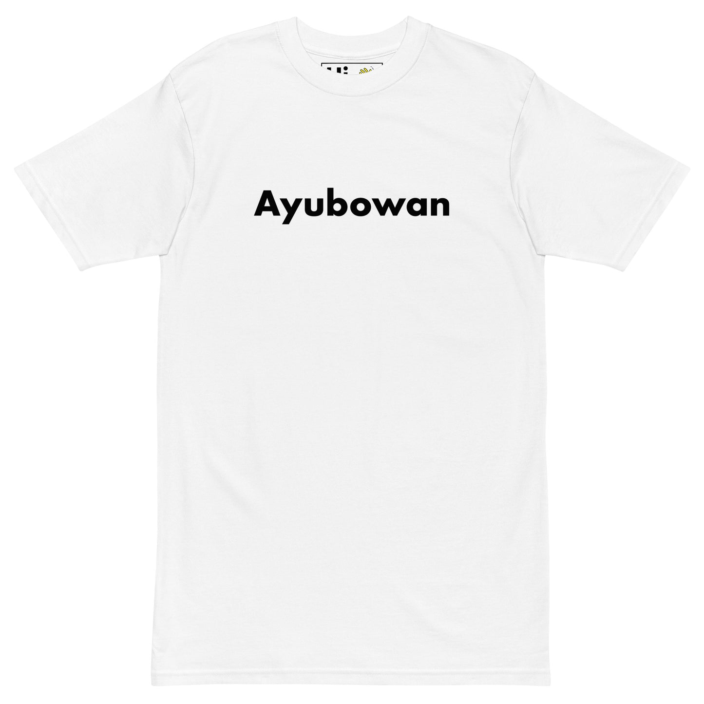 Hi Ayubowan Sri Lankan Greeting T shirt in white