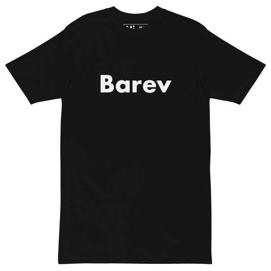 Hi Barev Armenian Greeting t shirt in black