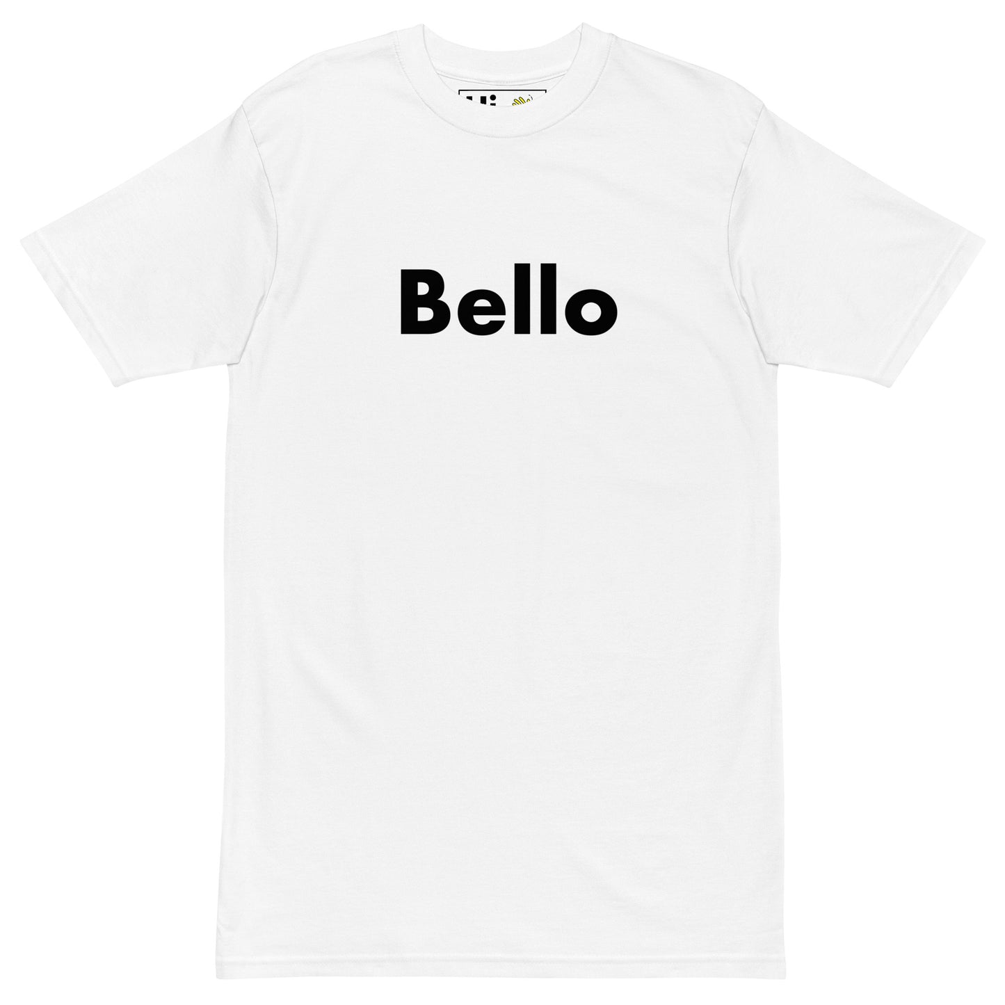 Hi Bello Minions Despicable Me Greeting T shirt in white
