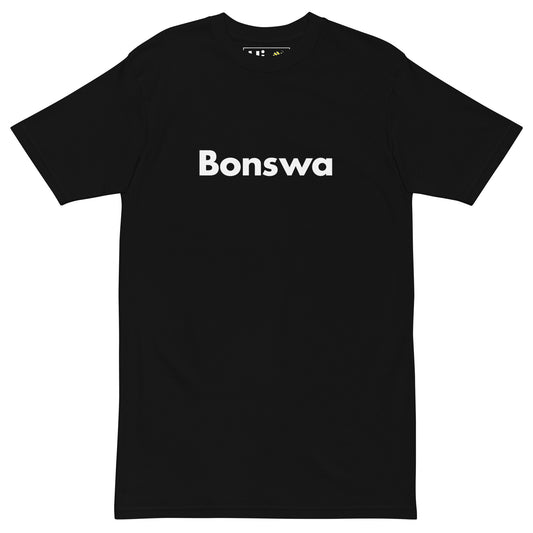 Hi Bonswa Haitian Creole Greeting t shirt in black