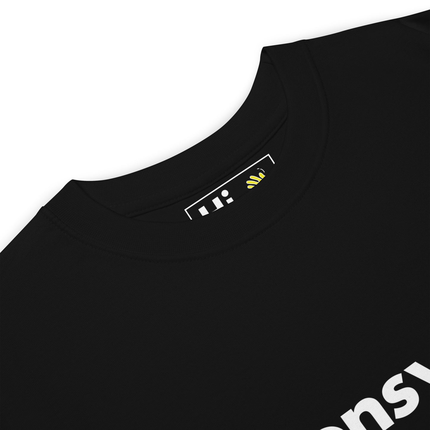Hi Bonswa Haitian Creole Greeting t shirt in black front