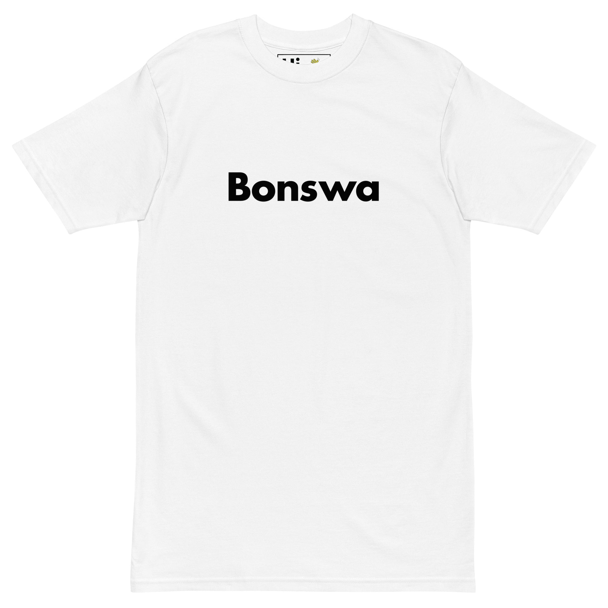 Hi Bonswa Haitian Creole Greeting t shirt in white