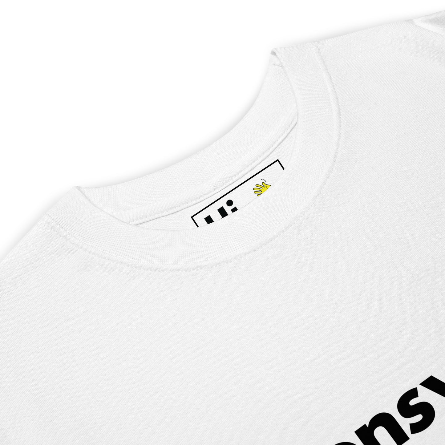 Hi Bonswa Haitian Creole Greeting t shirt in white front