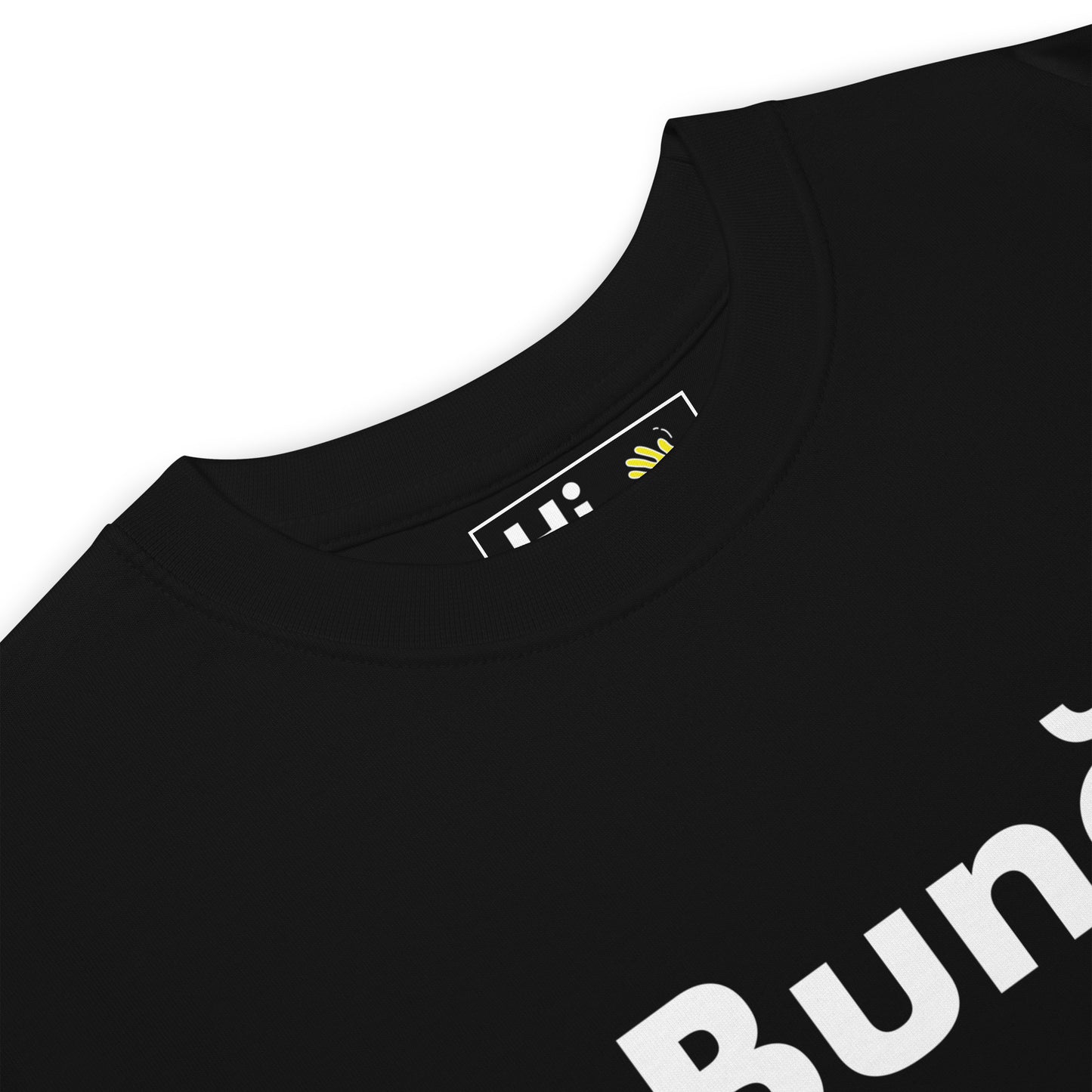 Hi Buna Romanian Greeting T shirt in black front