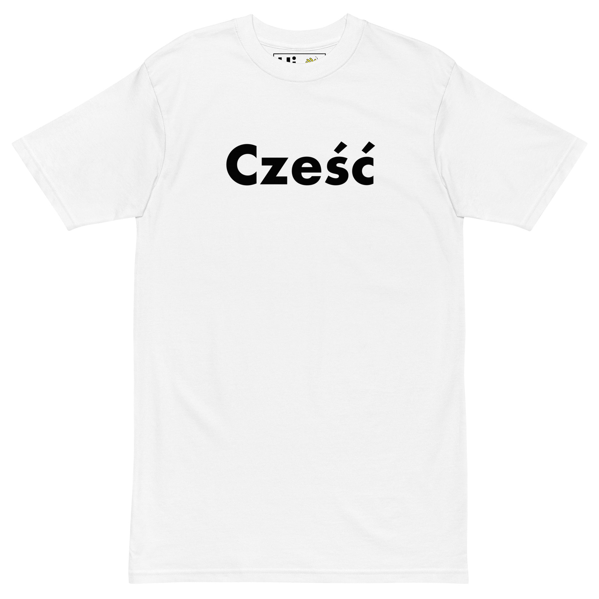Hi Czesc Polish Greeting T shirt in white