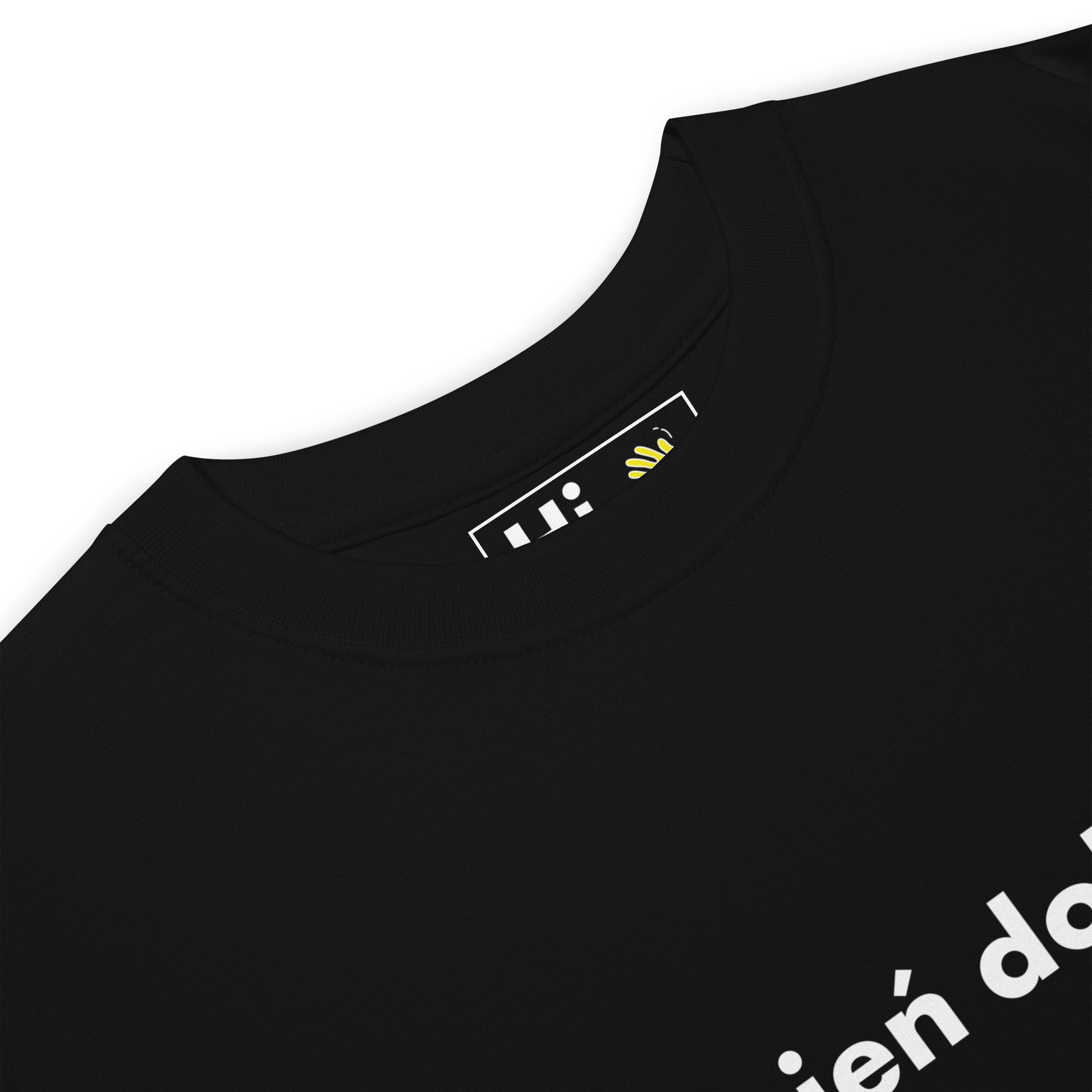 Hi Dzień dobry Polish Greeting t shirt in black front