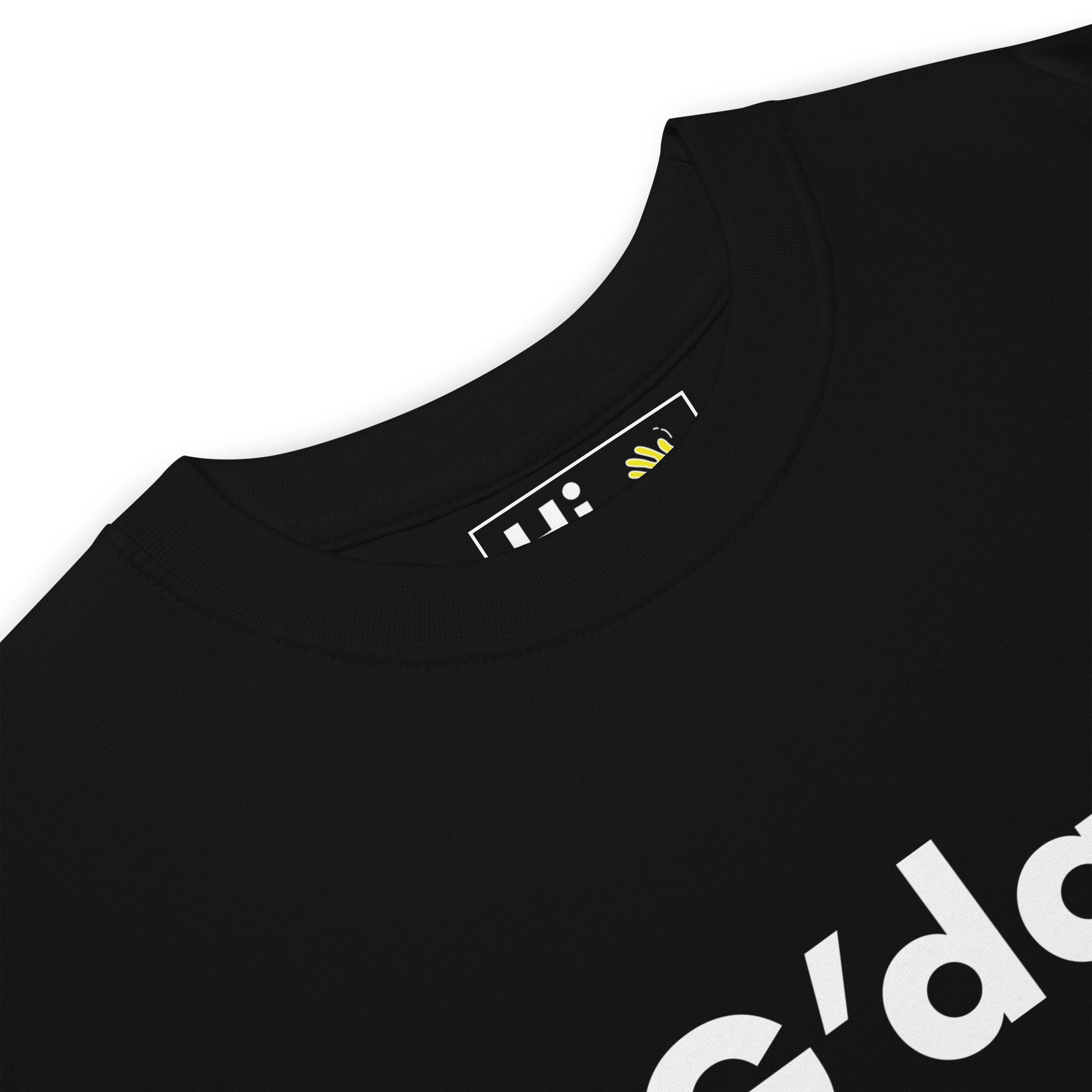 Hi G'day Australian Greeting in black front detail
