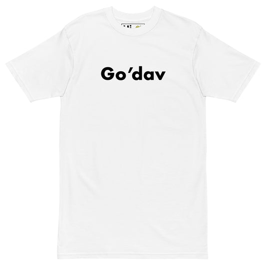 Hi Go’dav Danish greeting t shirt in white