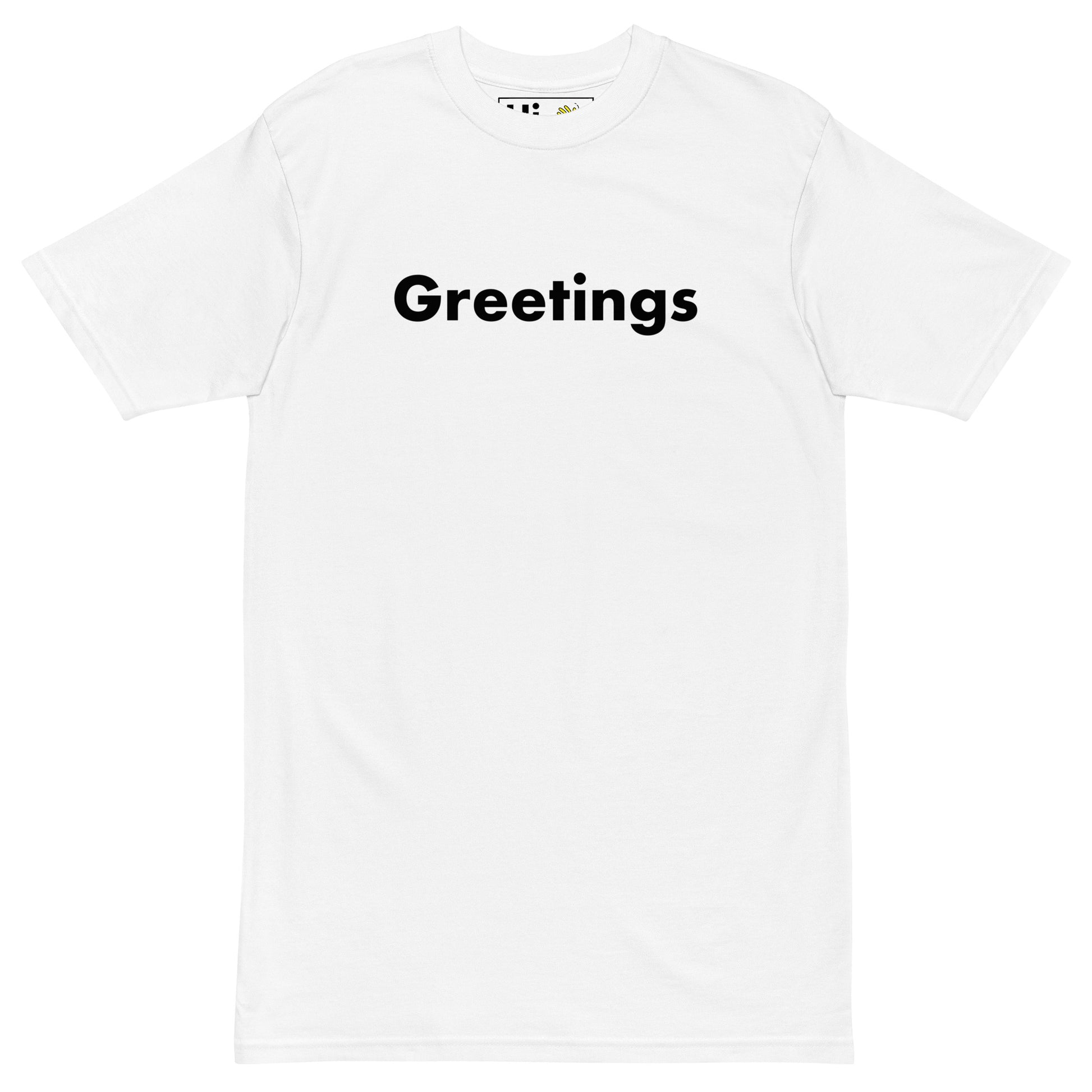 Hi Greetings Greet T Shirt in white