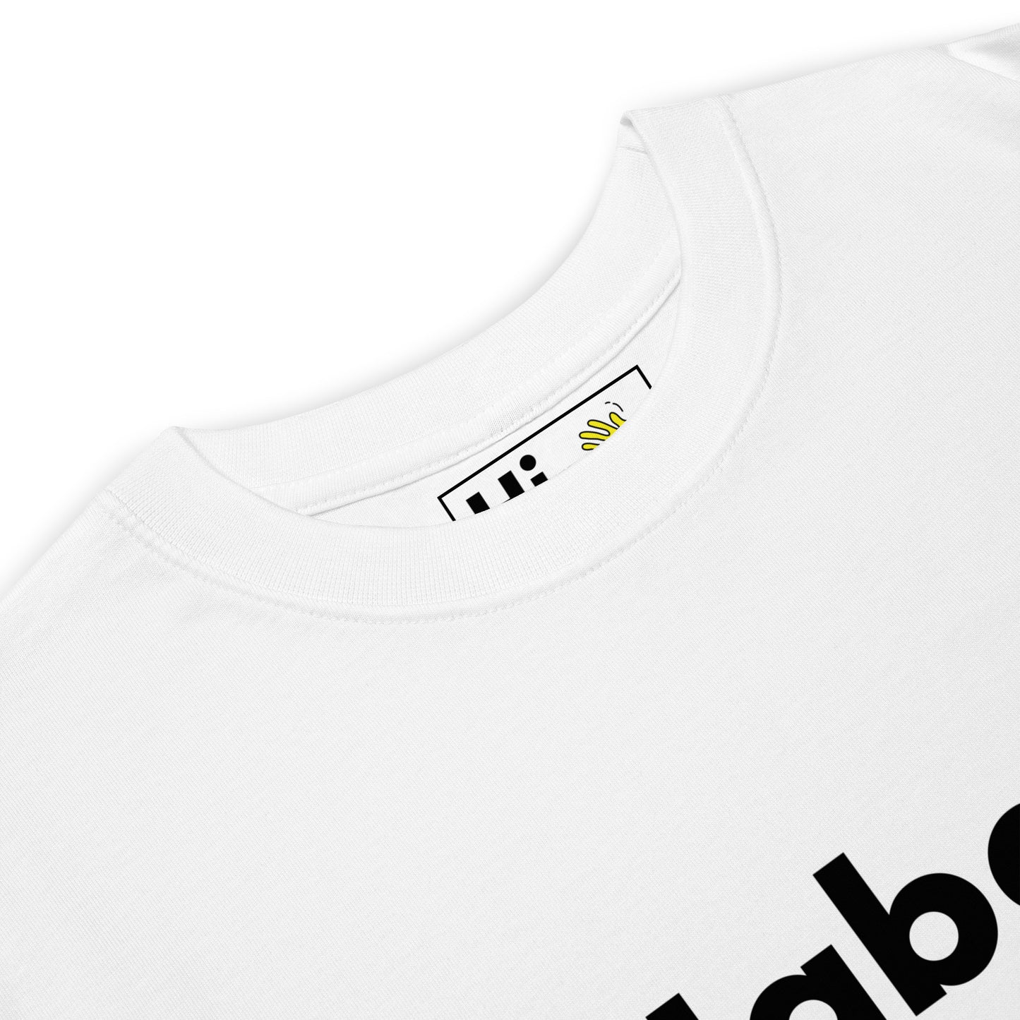 Hi Habari Swahili Greeting T shirt in white front detail