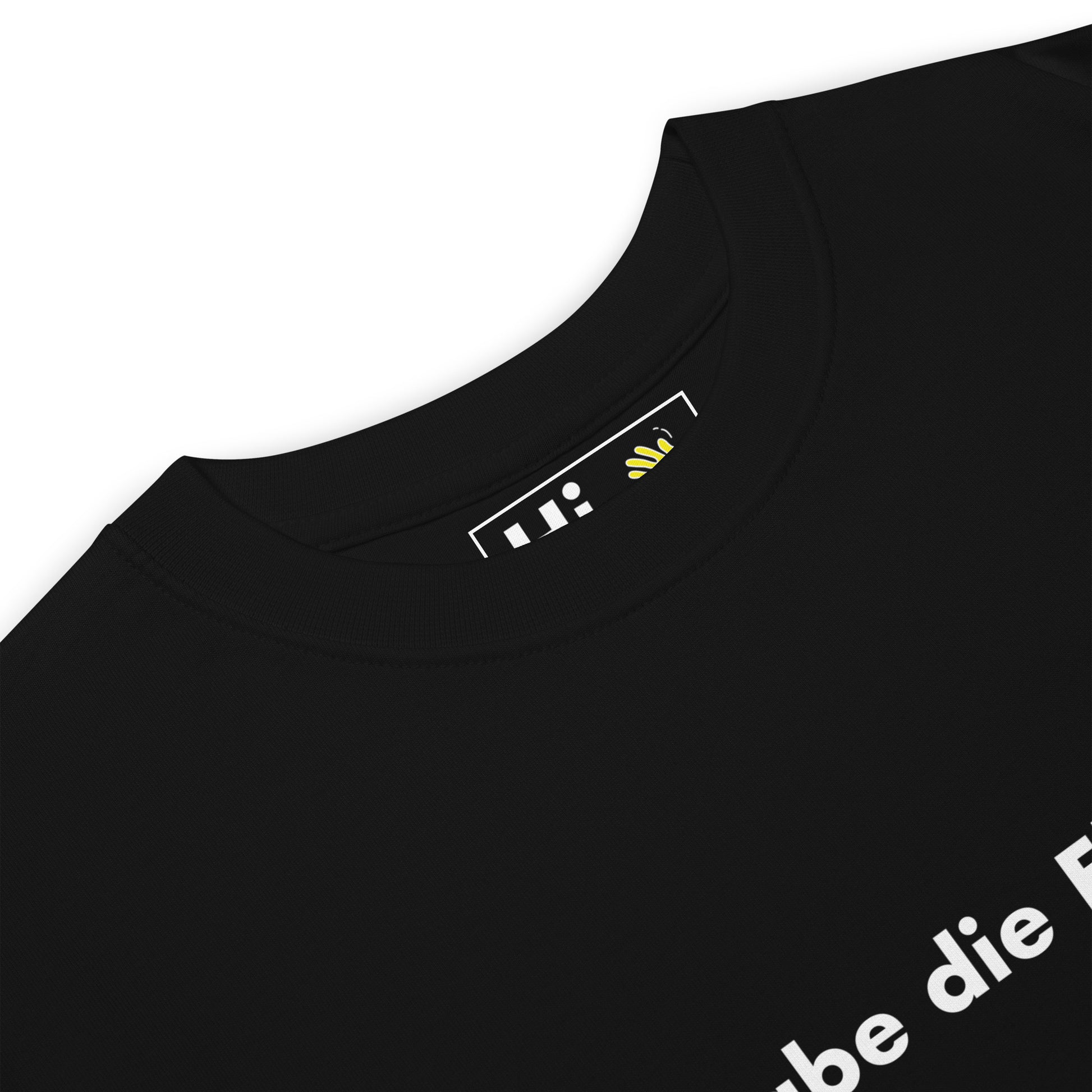 Hi Habe die Ehre German Greeting T shirt in black front