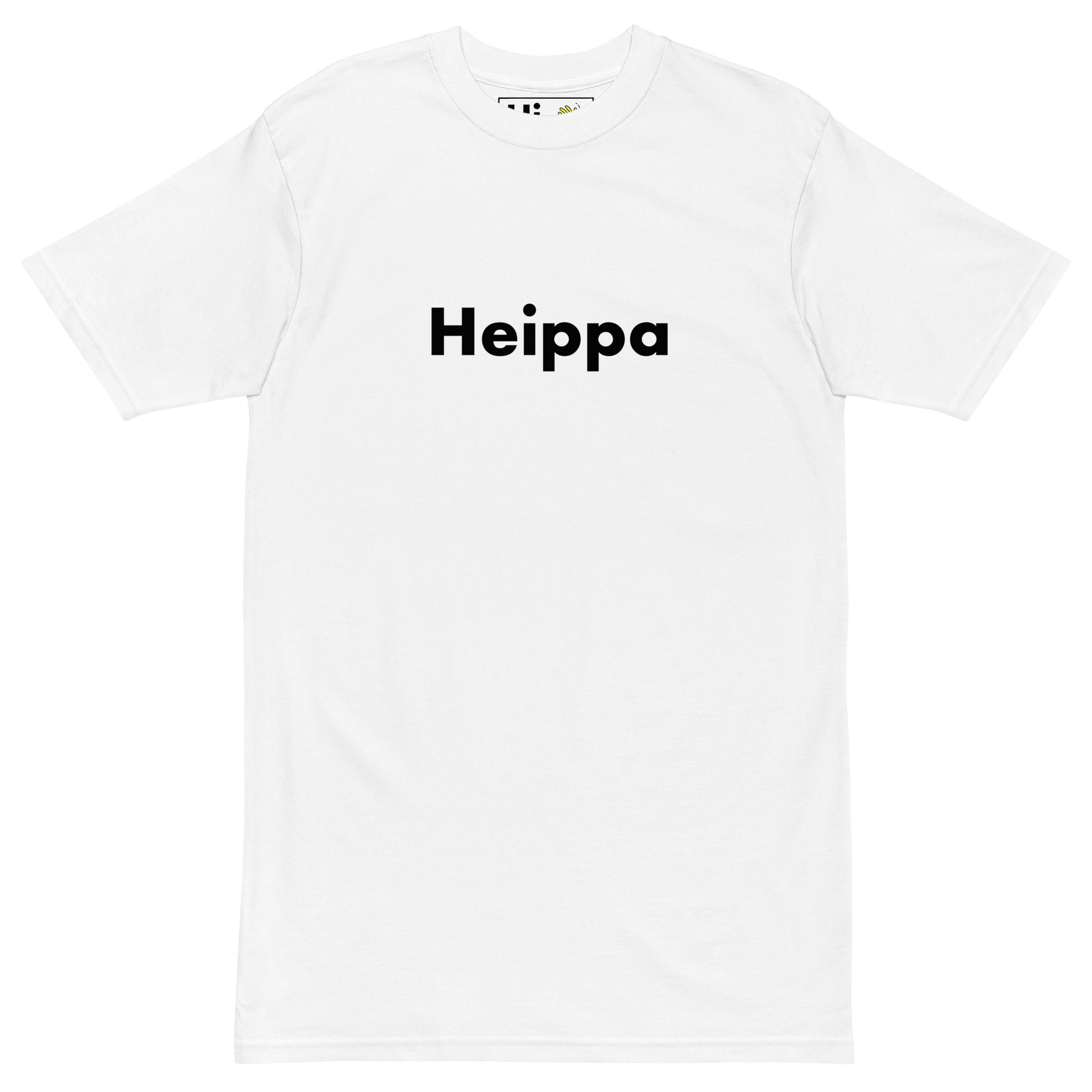 Hi Heippa Finnish Greeting T shirt in white