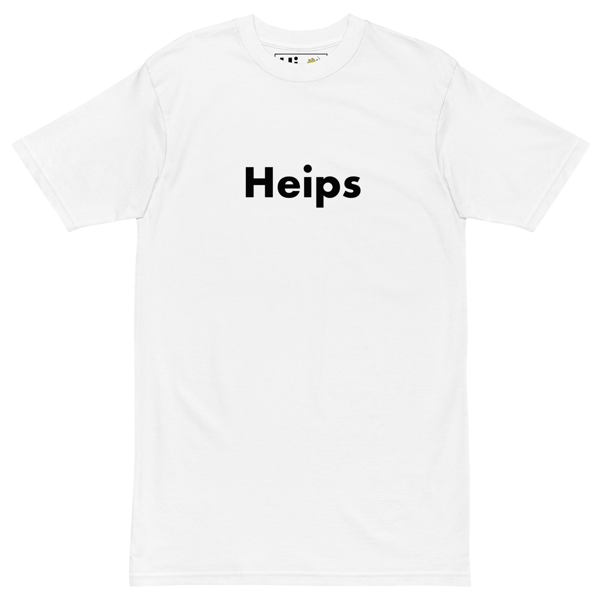 Hi Heips Finnish Greeting T shirt in white