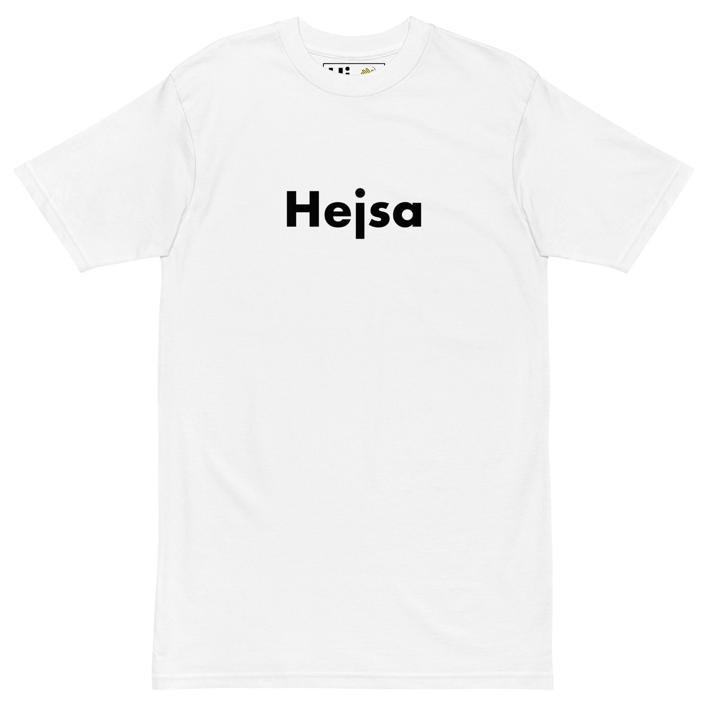 Hi Hejsa Danish Greeting T Shirt in white